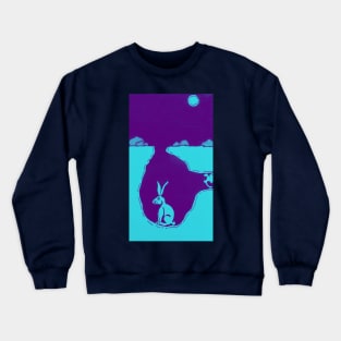 Rabbits at Night Underground Crewneck Sweatshirt